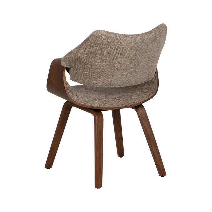 Ixia Silla Beige-marrón de Tejido y Madera Ixia Silla Beige-marrón de Tejido y Madera