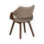 Ixia Silla Beige-marrón de Tejido y Madera