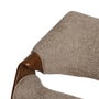 Ixia Silla Beige-marrón de Tejido y Madera