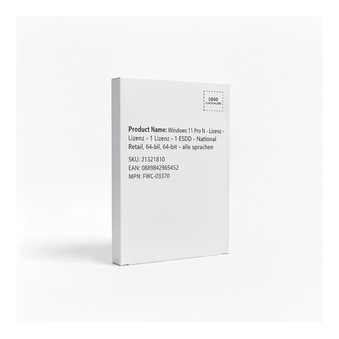 Microsoft Windows 11 Pro N - 1 Licencia ESD - 64-bit Microsoft Windows 11 Pro N - 1 Licencia ESD - 64-bit