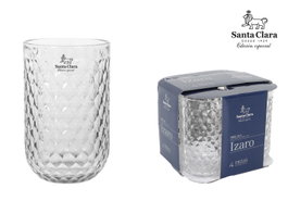 Inde Izaro Set 4 Vasos Transparentes 430 cc - 8 x 13 cm (3 Cajas)