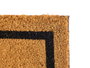 Giftdecor Felpudo 40x60 cm Fibra de Coco y PVC Marrón y Negro (Set de 10)