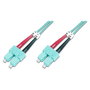 Digitus Cable de fibra óptica Multimode OM3 SC a SC 1m