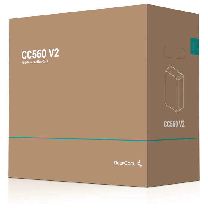 DeepCool CC560 V2 Caja de ordenador Midi Tower Negro DeepCool CC560 V2 Caja de ordenador Midi Tower Negro