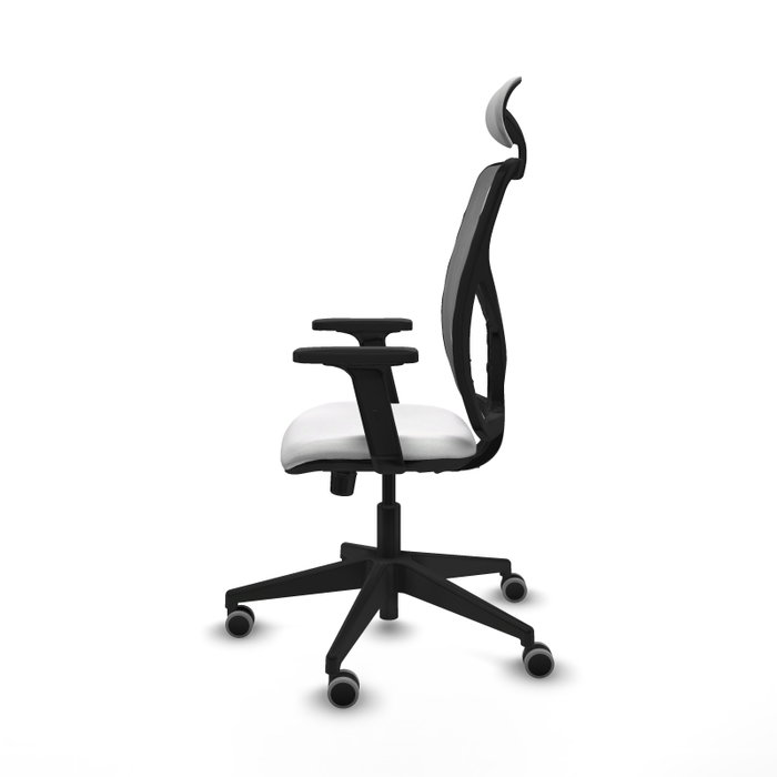 PIQUERAS Y CRESPO Silla de oficina Motilla con mecanismo Sincro, Blanco y Gris PIQUERAS Y CRESPO Silla de oficina Motilla con mecanismo Sincro, Blanco y Gris