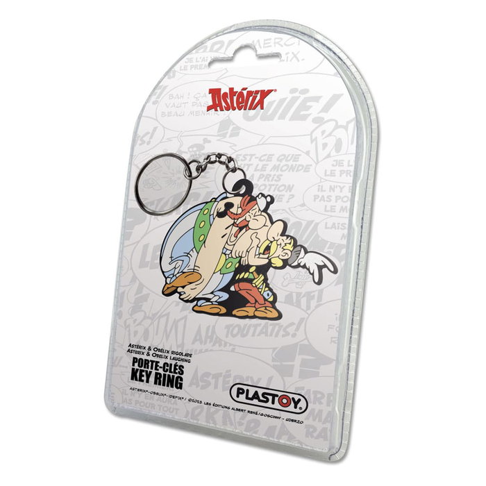 Asterix Llavero Asterix & Obelix Laughing 9 cm