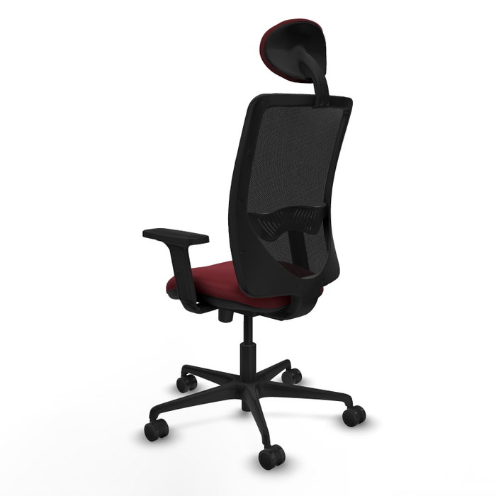 PIQUERAS Y CRESPO Silla de oficina Zulema con mecanismo Sincro/Traslack, Granate y Negro PIQUERAS Y CRESPO Silla de oficina Zulema con mecanismo Sincro/Traslack, Granate y Negro
