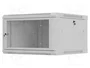 Lanberg Armario Rack 6U 600x600mm Gris con Puerta Perforada
