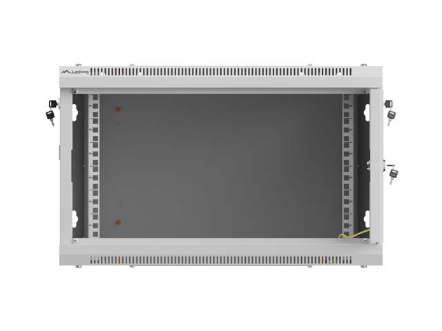 Lanberg Armario Rack 6U 600x600mm Gris con Puerta Perforada