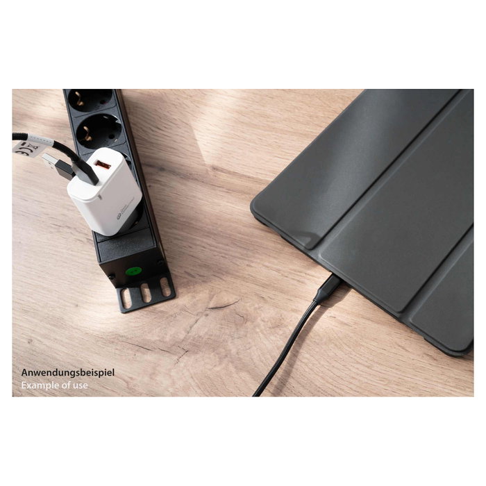 PYTHON Series Cable USB 2.0 de carga y datos QC 3.0 PD 60W, 1m, negro