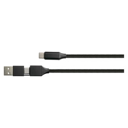 PYTHON Series Cable USB 2.0 de carga y datos QC 3.0 PD 60W, 1m, negro