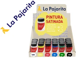 La Pajarita Expositor sobremesa pintura satinada para manualidades infantiles