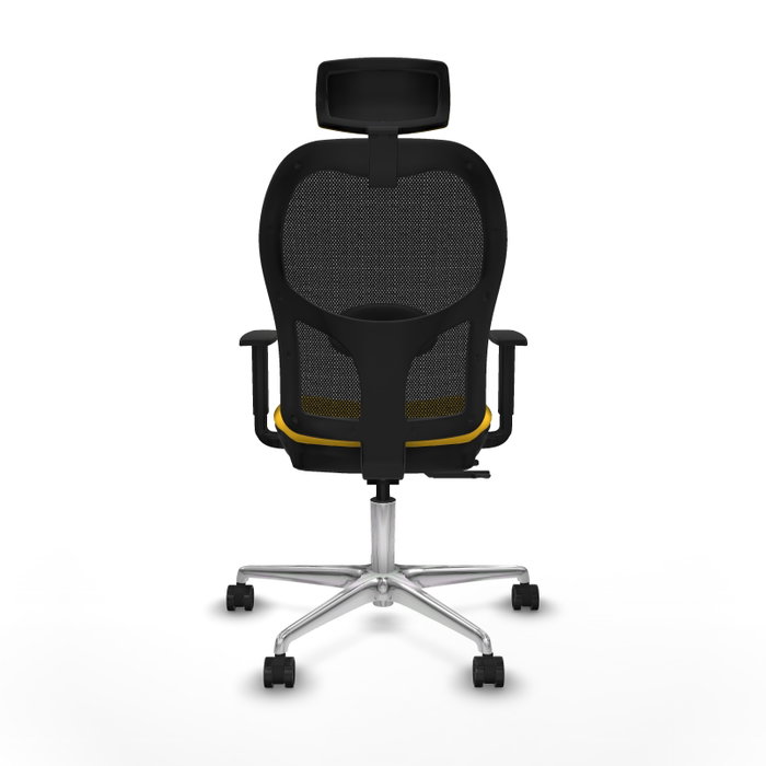 PIQUERAS Y CRESPO Silla de oficina Jorquera con mecanismo Sincro/Traslack Amarillo y Negro PIQUERAS Y CRESPO Silla de oficina Jorquera con mecanismo Sincro/Traslack Amarillo y Negro