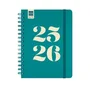 Finocam 537050426 Agenda Escolar 2025-2026 Curso Cosmo Semana Vista Horizontal Aqua+ 155x212 mm