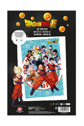 Sd Toys Póster 3D Dragon Ball Super Universe Survival 58x38 cm