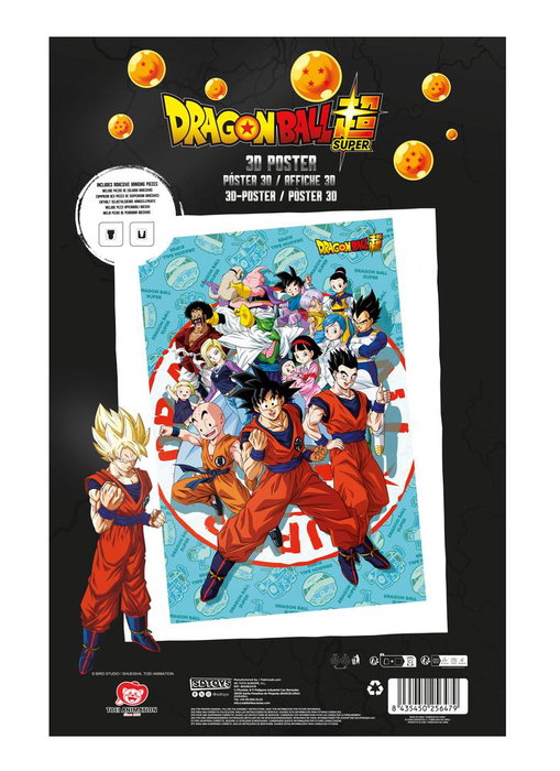 Sd toys Póster 3D Dragon Ball Super Universe Survival 58x38 cm PVC Lenticular Oficial