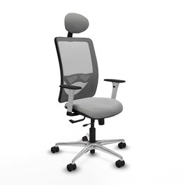 PIQUERAS Y CRESPO Silla de oficina Zulema Gris con mecanismo Sincro/Traslack