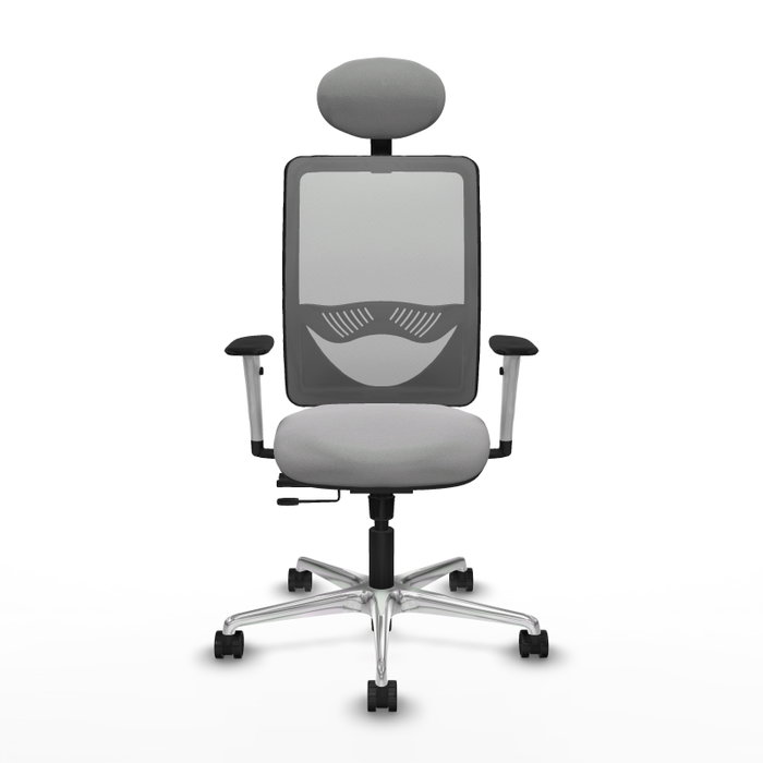 PIQUERAS Y CRESPO Silla de oficina Zulema Gris con mecanismo Sincro/Traslack