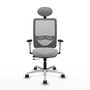 PIQUERAS Y CRESPO Silla de oficina Zulema Gris con mecanismo Sincro/Traslack