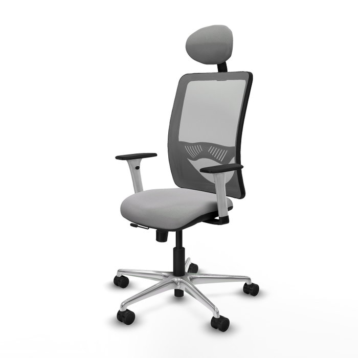 PIQUERAS Y CRESPO Silla de oficina Zulema Gris con mecanismo Sincro/Traslack