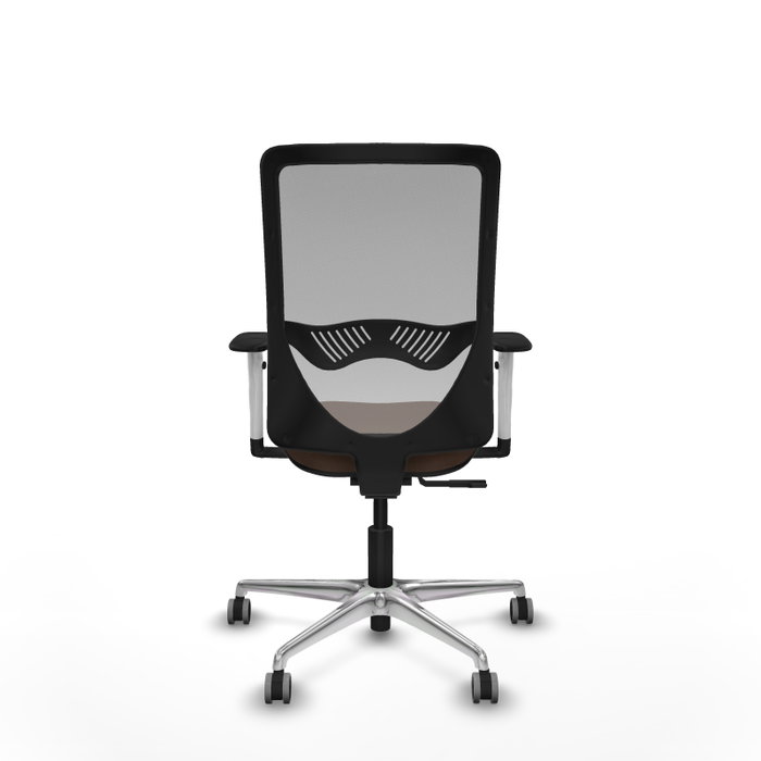 PIQUERAS Y CRESPO Silla de oficina Zulema con mecanismo Sincro, Marrón oscuro y Gris PIQUERAS Y CRESPO Silla de oficina Zulema con mecanismo Sincro, Marrón oscuro y Gris