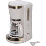 Russell Hobbs Brontë Cafetera de Filtro Stone con Detalles Dorados