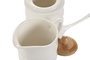 DKD Home Decor Set de 2 Azucareros Pengjia Bambu 2025 Blanco y Natural