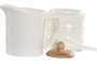 DKD Home Decor Set de 2 Azucareros Pengjia Bambu 2025 Blanco y Natural
