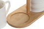 DKD Home Decor Set de 2 Azucareros Pengjia Bambu 2025 Blanco y Natural
