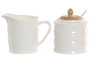 DKD Home Decor Set de 2 Azucareros Pengjia Bambu 2025 Blanco y Natural