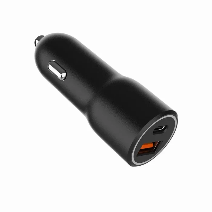 Gembird TA-UC-AC2PDQC38-CAR-01 Cargador de Coche Rápido 38W Dual Puerto USB-C PD 20W & USB-A QC 3.0 18W para Smartphone/iPhone, Carga Rápida Universal para Encendedor Negro Gembird TA-UC-AC2PDQC38-CAR-01 Cargador de Coche Rápido 38W Dual Puerto USB-C PD 20W & USB-A QC 3.0 18W para Smartphone/iPhone, Carga Rápida Universal para Encendedor Negro