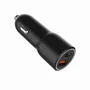 Gembird TA-UC-AC2PDQC38-CAR-01 Cargador de Coche Rápido 38W Dual Puerto USB-C PD 20W & USB-A QC 3.0 18W para Smartphone/iPhone, Carga Rápida Universal para Encendedor Negro