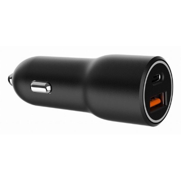 Gembird Cargador de coche de 38 W con 2 puertos USB (Tipo C PD y USB-A QC 3.0) Negro Gembird Cargador de coche de 38 W con 2 puertos USB (Tipo C PD y USB-A QC 3.0) Negro