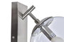 DKD Home Decor Lámpara Aplique Moderno Plateado Metal Cristal 25 x 27 x 20 cm