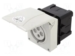 SEZ DK Conector de alimentación AC trifásica hembra 32A 400V AC