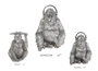 DKD Home Decor Figura de Resina Orangután Plateado