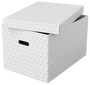 Esselte Pack de 3 Cajas de Almacenamiento Grandes Blanco 510x355x305 mm