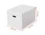 Esselte Caja de almacenamiento grande 510x355x305 mm pack de 3 unidades color blanco