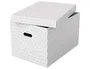 Esselte Caja de almacenamiento grande 510x355x305 mm pack de 3 unidades color blanco