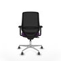 PIQUERAS Y CRESPO Silla de oficina Mardos con mecanismo Sincro, Morado y Negro