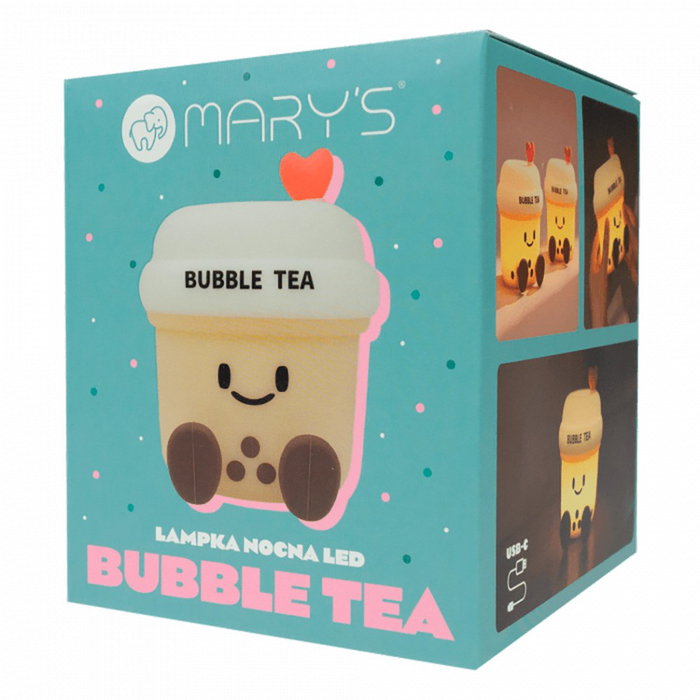 Mary´S Lámpara nocturna LED recargable modelo té burbujas