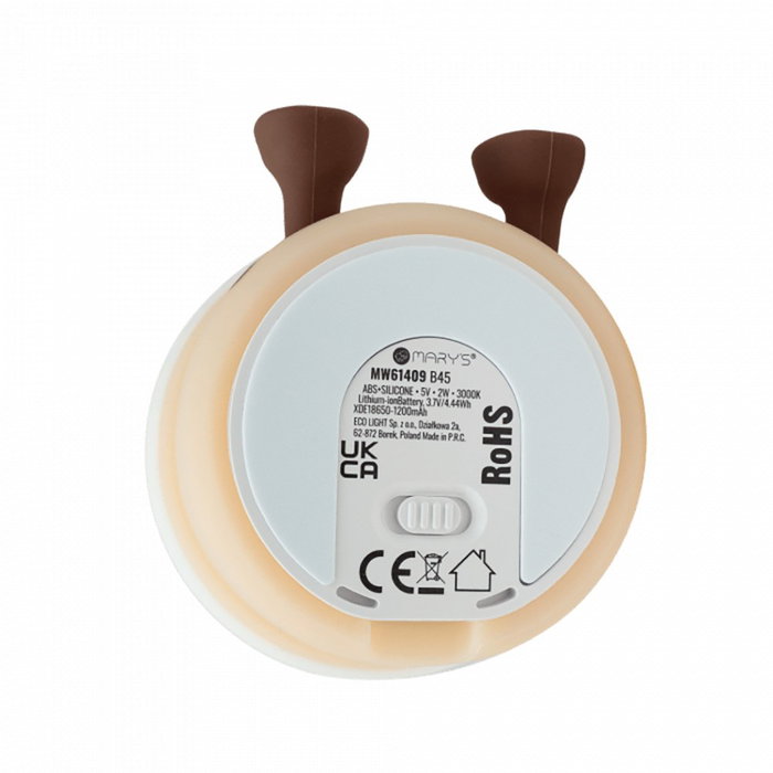 Mary´S Lámpara nocturna LED recargable modelo té burbujas