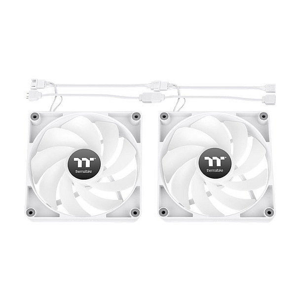 Thermaltake CT120 Reverse ARGB Ventilador de Carcasa 12 cm Blanco (2 Unidades)
