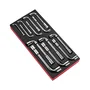 Facom FAC3148518210362 Módulo de Llave de Tubo Métrica Boca Abierta, Serie 75, 13 Piezas con Bandeja de Espuma