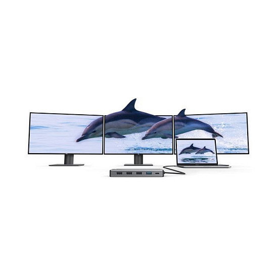 ALOGIC DV3 Mini Dock Universal 12-en-1 Plata
