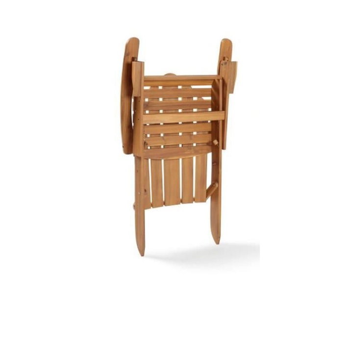 No Name Silla de jardín reclinable de acacia FSC - 72,5 x 89,5 x H.94 cm