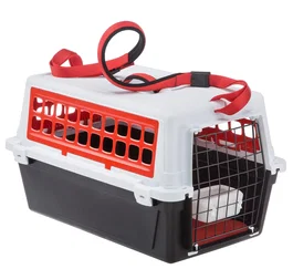 Ferplast Atlas 20 Trendy - Transportín para Mascotas, Color Rojo