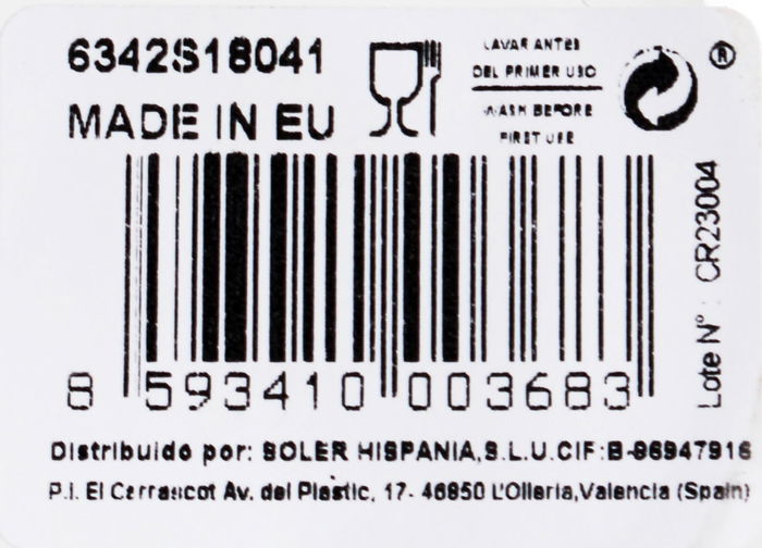 Bohemia Set 6 Vasos Cristal "Clara" 410 cc (4 Cajas)