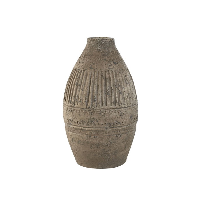 DKD Home Decor Jarrón Magnesia Marrón 28x28x48 cm