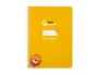 Liderpapel Cuaderno espiral Pautaguía A5 amarillo